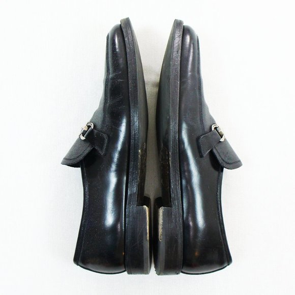 Salvatore Ferragamo Pebbled Leather Bit Loafers - Picture 3 of 10